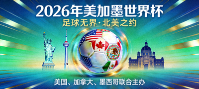 2026年美加墨世界杯官方宣传海报